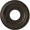 Ekena Millwork Traditional PVC Medallion (Canopies up to 5 1/2"), 10"OD x 3 1/2"ID x 1 1/8"P, Metallic Dark Bronze CMP10TRCDB - alternate 1
